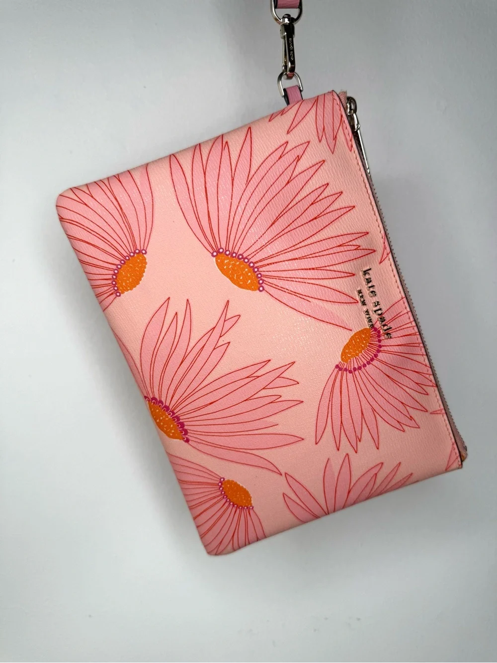 kate spade Pink Floral Wristlet Clutch